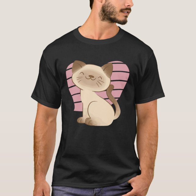 T-shirt chat siamois  2 (Devant)