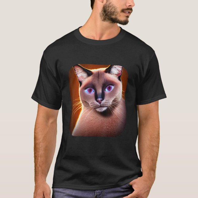 T-shirt chat siamois 5 (Devant)