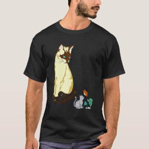 T-shirt Chat siamois assis Kitty siamois Parfum de tournes