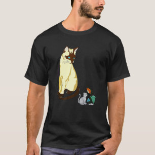T-shirt Chat siamois assis Kitty siamois Parfum de tournes