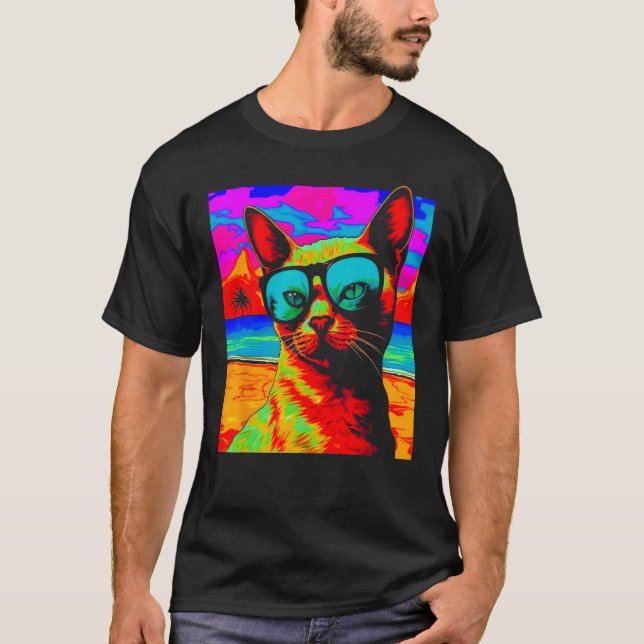 T-shirt Chat siamois été (Devant)