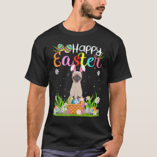 T-shirt Chat siamois Lapin Chasse aux œufs Chat siamois Jo