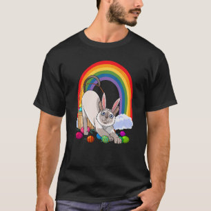 T-shirt Chat siamois Pâques Lapin