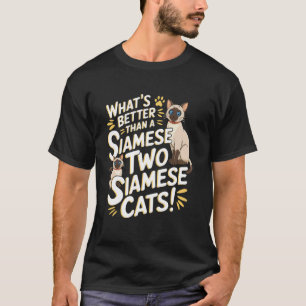 T-shirt Chat siamois Race Chaton Amoureux Animal Animal de