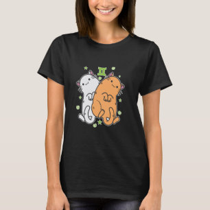 T-shirt Chat Signe Zodiaque Gémeaux