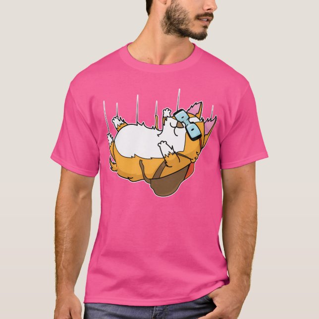 T-shirt Chat Skydiving (Devant)