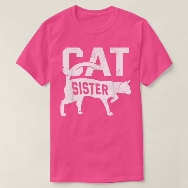 T-shirt Chat Soeur Kitten Propriétaire d'animal de compagn (Design devant)