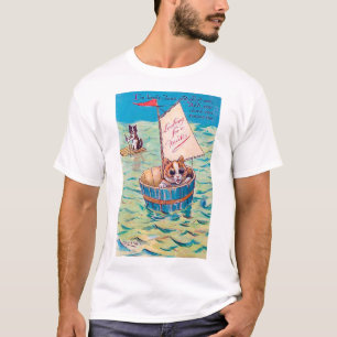 T-shirt Chat solitaire en mer, Louis Wain