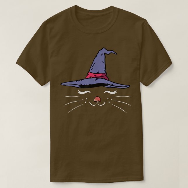 T-shirt Chat Sorcière Lazy Halloween Costume Cute Kitty Ki (Design devant)