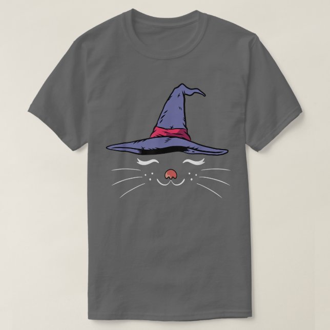 T-shirt Chat Sorcière Lazy Halloween Costume Cute Kitty Ki (Design devant)