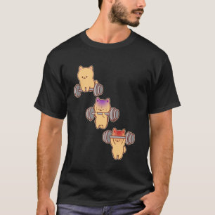 T-shirt Chat soulevé mort gym fitness exercice drôle Ca