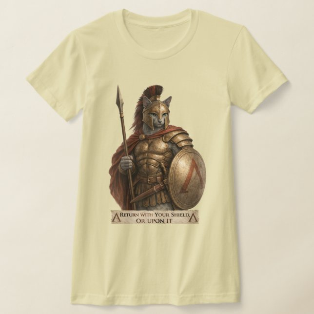 T-shirt Chat Spartan Blue Russe (Poser)