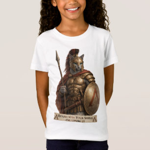 T-Shirt Chat spartiate bleu russe