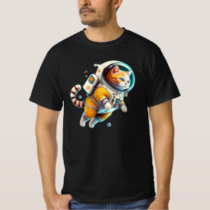 T-shirt chat spatial de la lang ap - chat astronaute