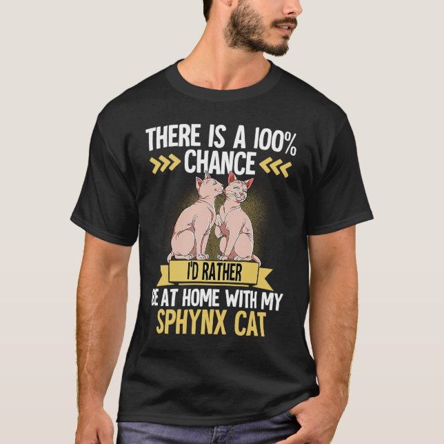 T-shirt Chat Sphynx  2 (Devant)