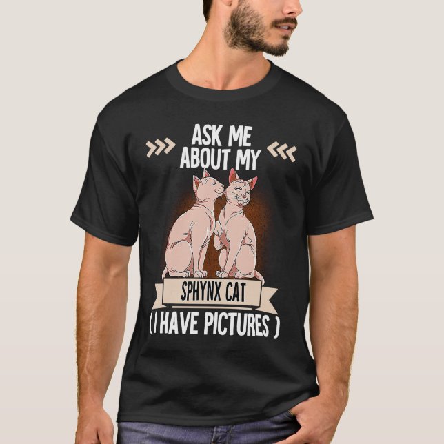 T-shirt Chat Sphynx  7 (Devant)
