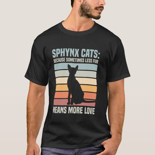 T-shirt Chat Sphynx Animal de Compagnie (Devant)