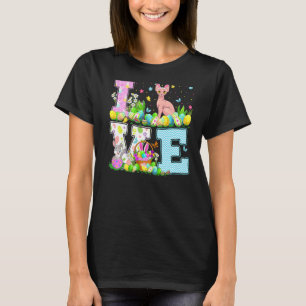 T-shirt Chat Sphynx Chasse aux oeufs de Pâques Aimer Sphyn