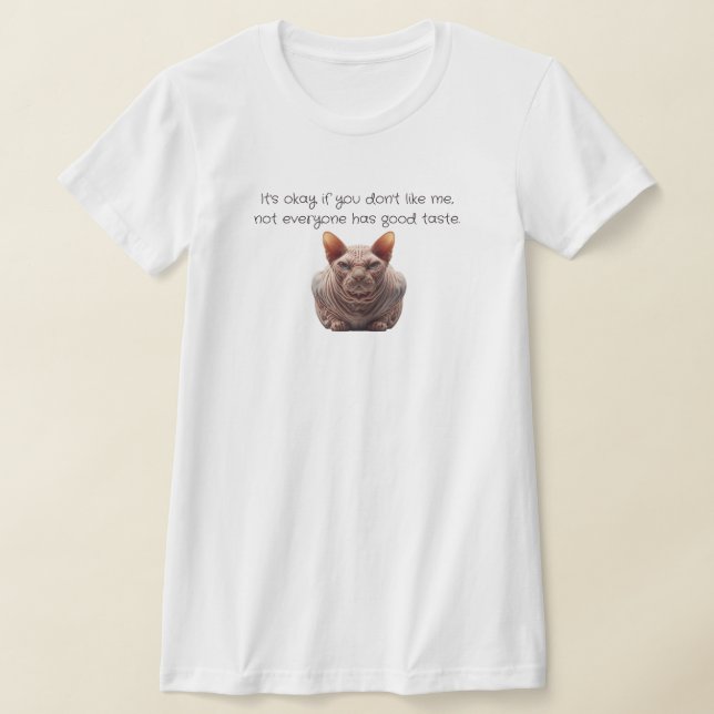 T-shirt Chat Sphynx Drôle (Poser)