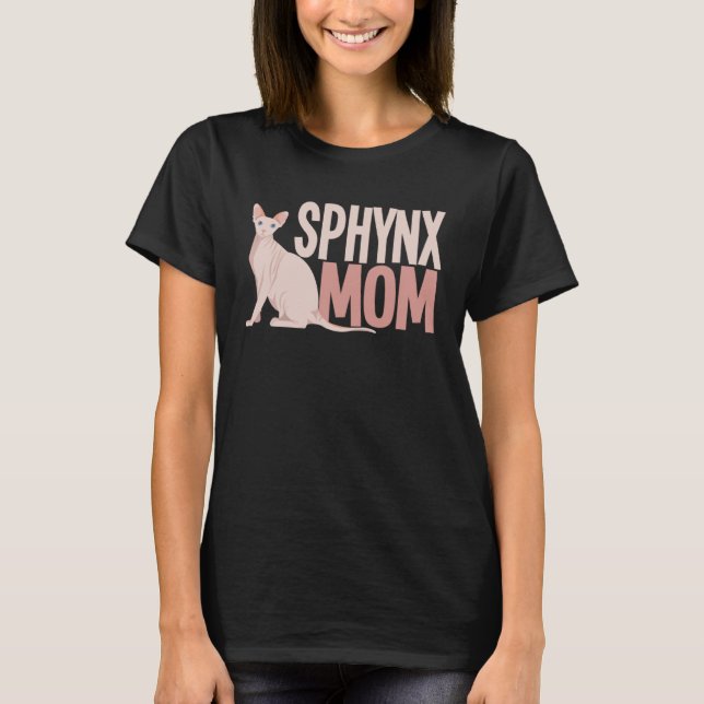 T-shirt Chat Sphynx Mama (Devant)