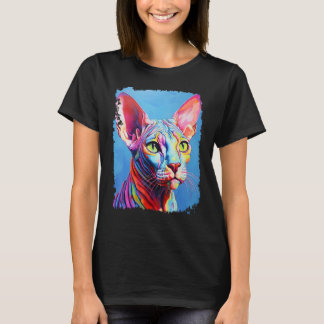 T-shirt Chat sphynx sans poils cool