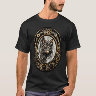 T-shirt Chat Steampunk Robot Industriel Mécanique G
