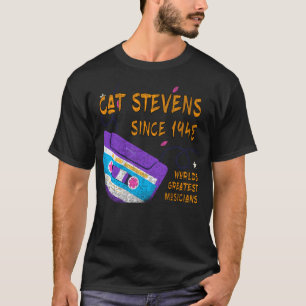 T-shirt Chat Stevens Depuis 1948 Musique