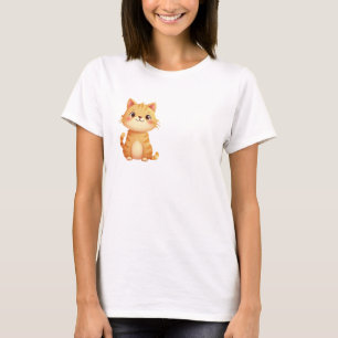 T-shirt Chat sucré aux grands yeux - Joli et confortable T