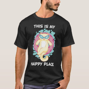 T-shirt Chat Summer Vacances Baignade Relaxante Hoop de na