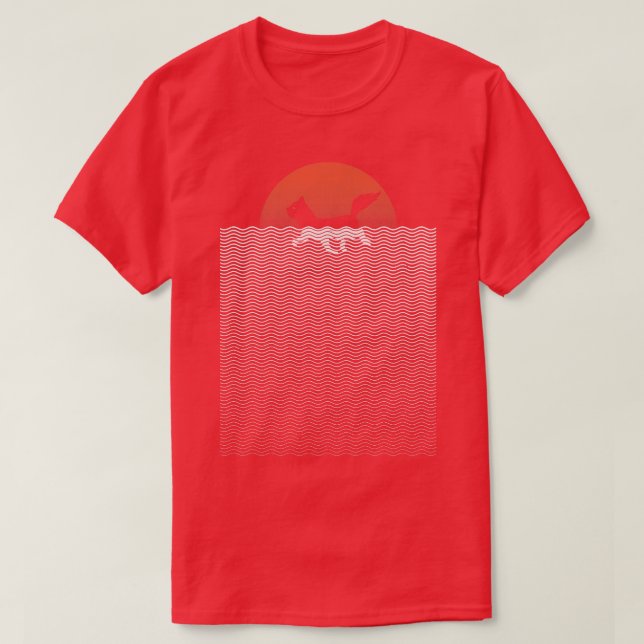 T-shirt Chat Sunset Plage de natation Été par Tobe Fonseca (Design devant)