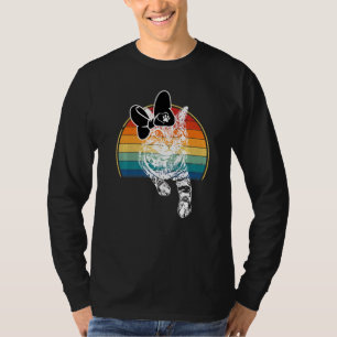 T-shirt Chat Sunset Retro T Me Montrez Vos Kitties Cupide