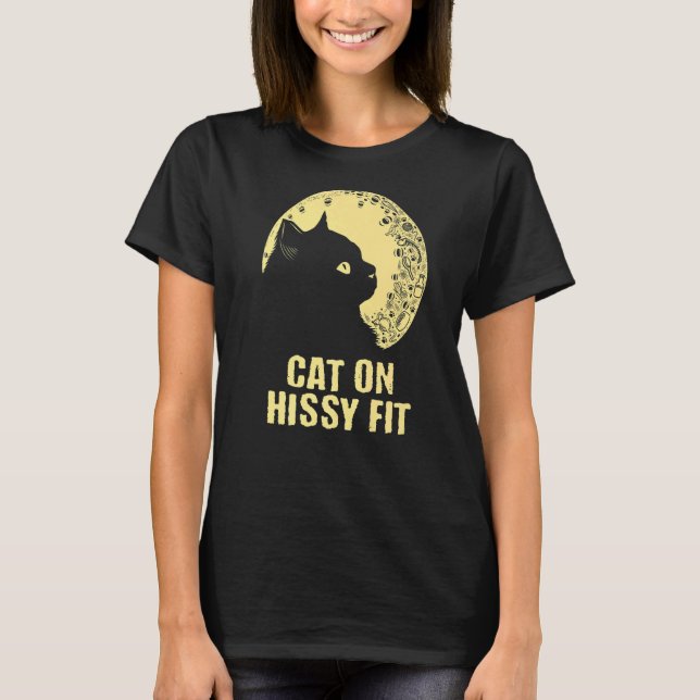 T-shirt Chat sur Hissy Fit Chat Humour Kitten Couples (Devant)