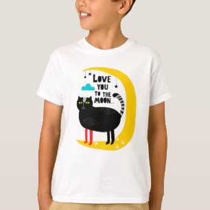 T-shirt Chat sur la lune