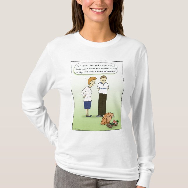 T-shirt Chat Sushi (Devant)