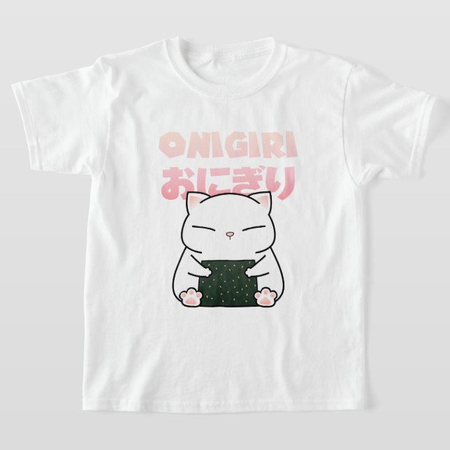 T-shirt Chat Sushi Ball de riz (Poser)