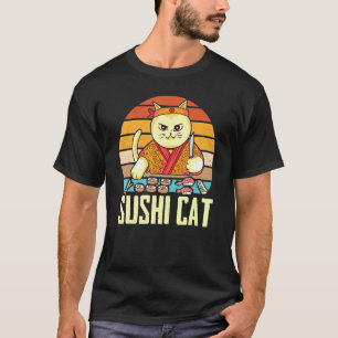 T-shirt Chat Sushi Sashimi Nigiri Maki Chats