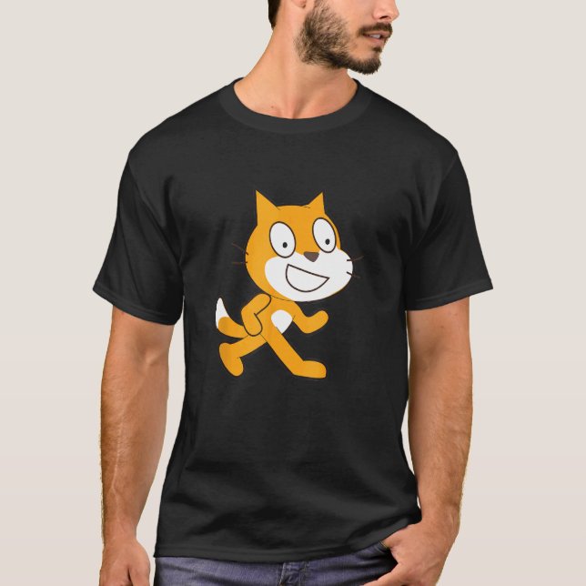 T-shirt Chat T mascotte officielle du langage de programma (Devant)
