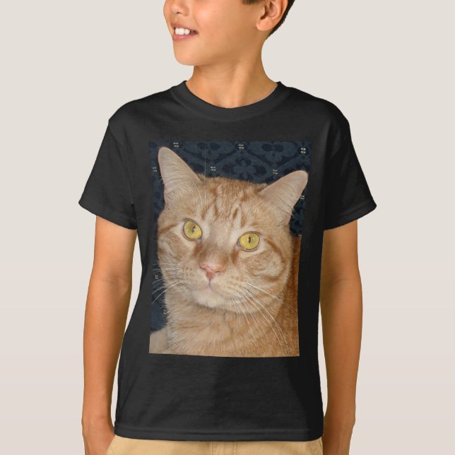 T-shirt Chat Tabby Orange (Devant)