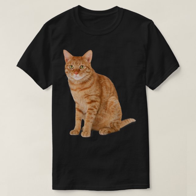 T-shirt Chat Tabby Orange (Design devant)