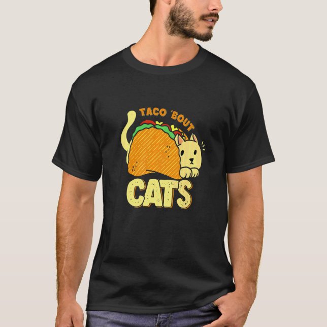 T-shirt Chat Taco Pun (Devant)