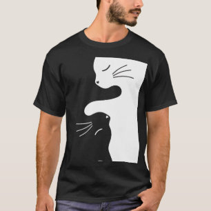 T-shirt Chat Tai Chi Maître Zen Équilibre Félin