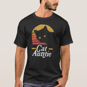 T-shirt Chat Tante Vintage 80 Style Sun Tat Retro Dist
