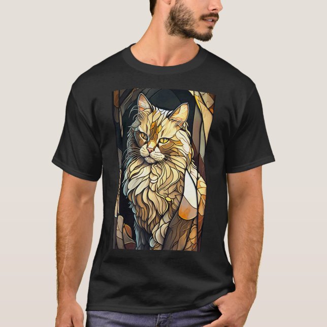 T-shirt Chat teinté de verre Buff (Devant)