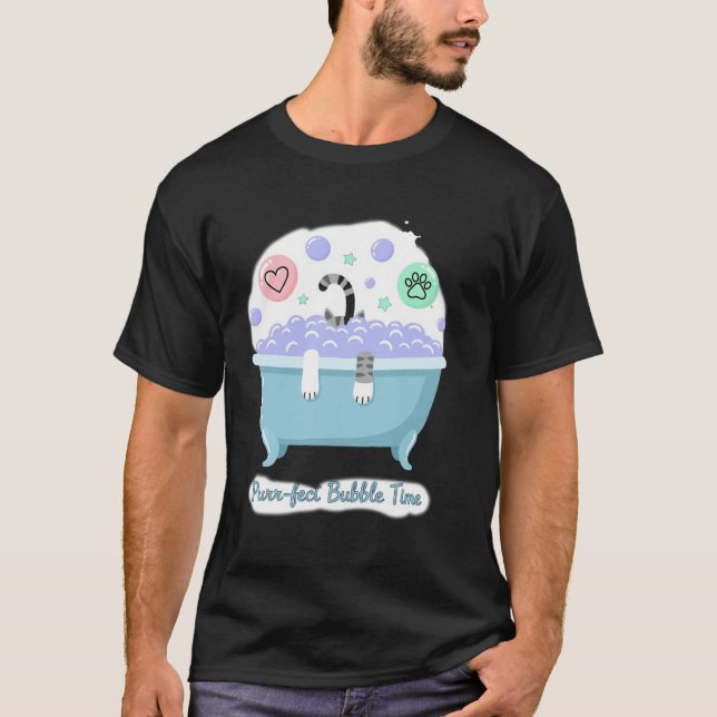 T-shirt Chat temps de bulle parfait (Devant)