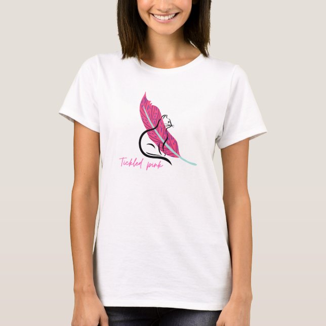 T-shirt Chat Tickled Pink (Devant)