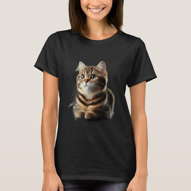 T-shirt Chat Tigre Adorable (Devant)