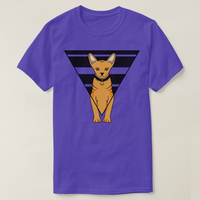 T-shirt Chat tigre avec collier (Design devant)