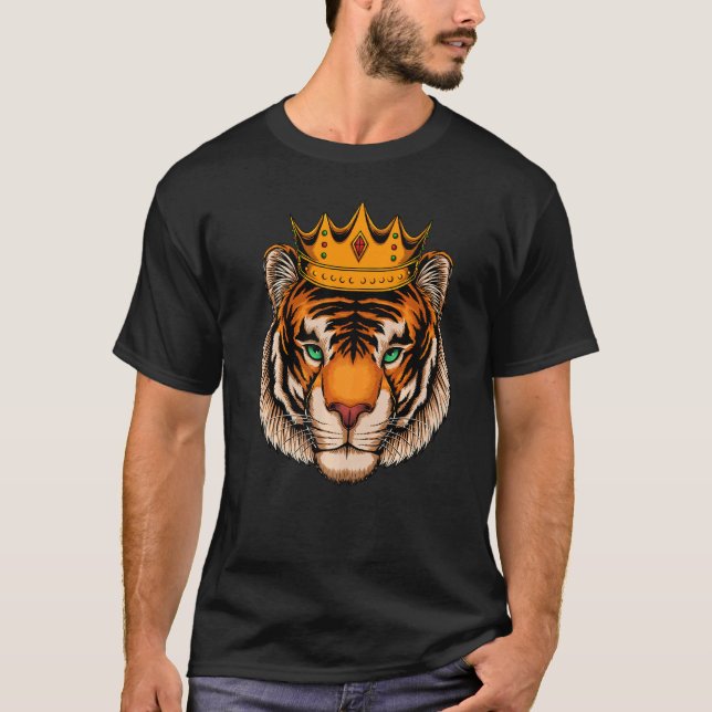 T-shirt Chat tigre du Bengale roi (Devant)