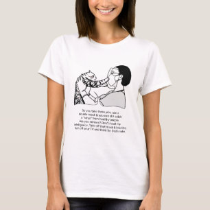 T-shirt Chat tigré et Message