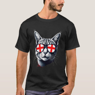 T-shirt Chat tigré patriotique Géorgie Drapeau géorgien